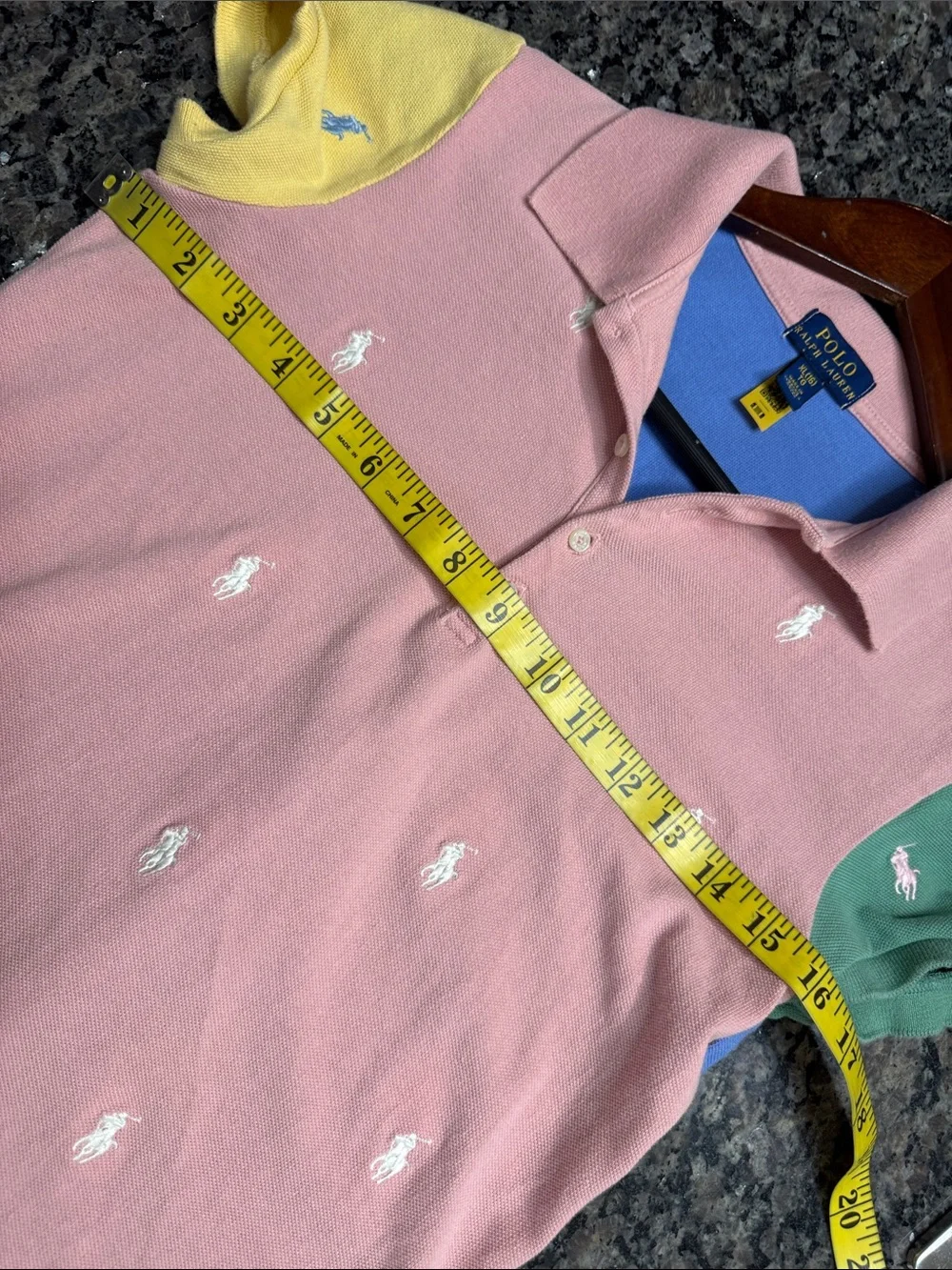 Polo by Ralph Lauren Pink Polo Colorblock dress with cap Sleeves cotton knit